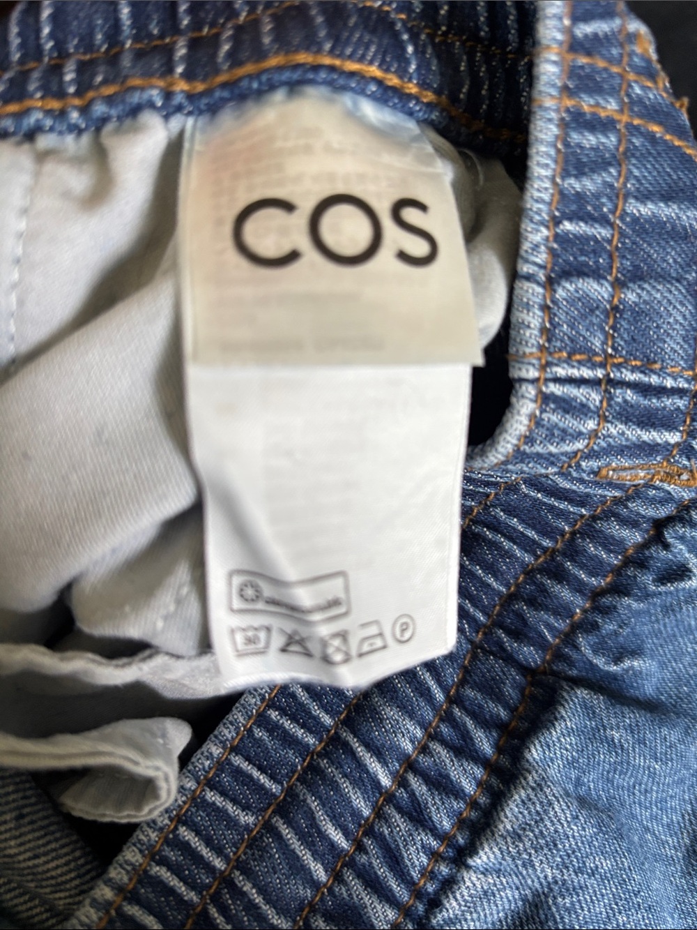 COS Wide-Leg Jeans in Blue Denim - Picture 6 of 7